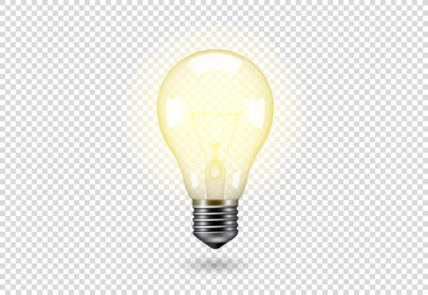 Vector Isolated light bulb. — Stock Vector