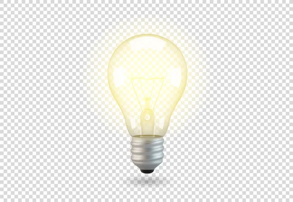 Vector Isolated light bulb. — Stock Vector