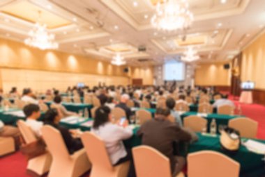 Toplantı salonu iş için Semineri kitlenin bulanıklık.