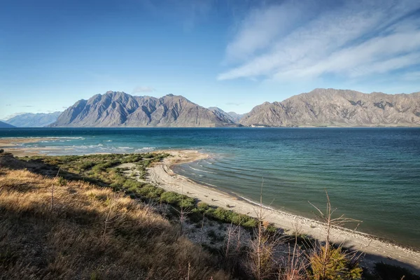 Lake Hawea in the South Island., New Zealand. — Stock Photo, Image