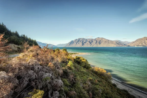 Lake Hawea in the South Island., New Zealand. — Stock Photo, Image