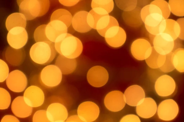The gold christmas lights — Stock Photo, Image