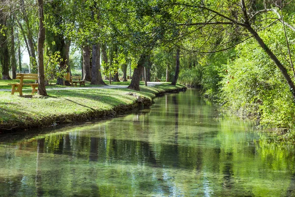 Idyllic Fonti del Clitunno landscape in Umbria