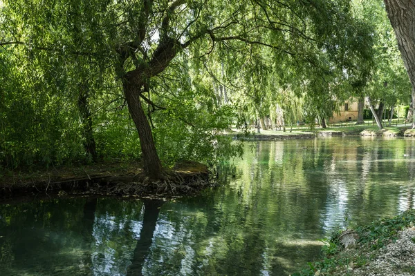 Idyllic Fonti del Clitunno landscape in Umbria