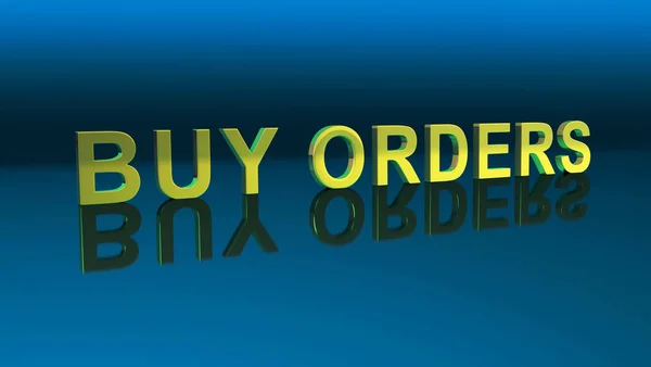 Dirección de venta y dirección de compra. Comprar órdenes. Orden de venta — Foto de Stock