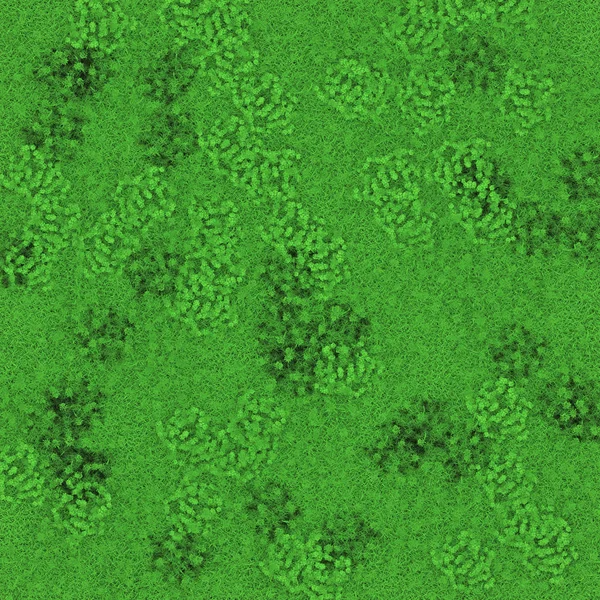 3D vykreslování trávníku. Zelená tráva nebo trávníku. — Stock fotografie