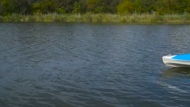 Canoa madre e hija — Vídeos de Stock