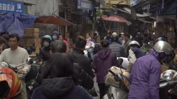 Hora de ponta em Hanói — Vídeo de Stock