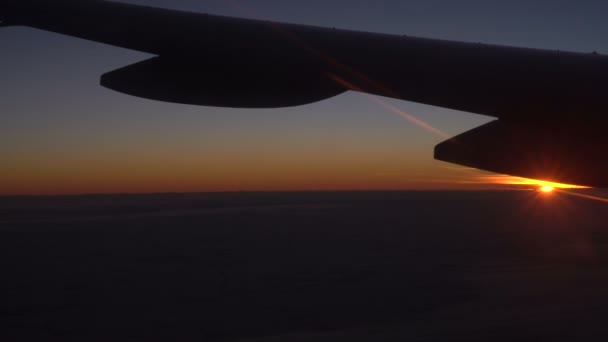 Sunrise uçak — Stok video
