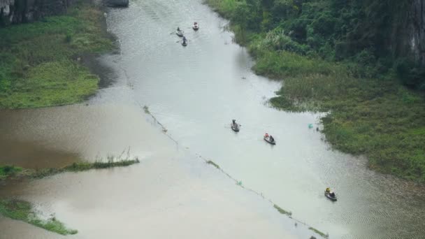 Vietnam river landscape — Stock Video