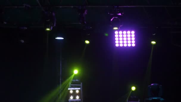 Concert light show. — Stock Video