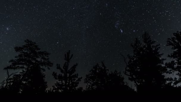 Céu estrelado e nascer do sol — Vídeo de Stock