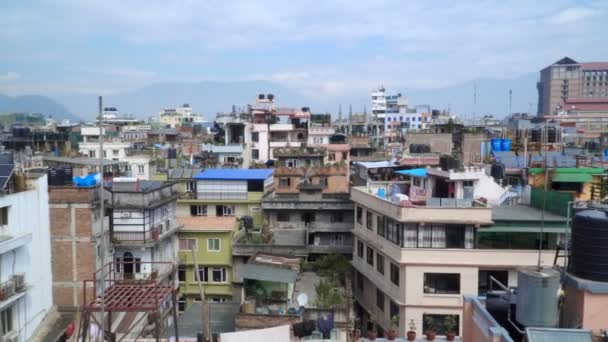 Panorama of the city of Kathmandu — Stock Video