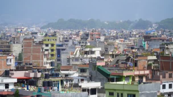 Panorama de la ciudad de Katmandú — Vídeos de Stock