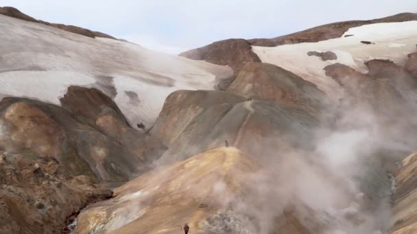 Kerlingarfjoll geotermal obszaru — Wideo stockowe