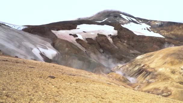 Kerlingarfjoll geotermal gebied — Stockvideo
