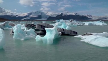 Jokulsarlon Gölü, İzlanda 'nın Güzel Manzarası