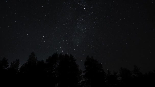 Via Lattea Galassia Time Lapse — Video Stock