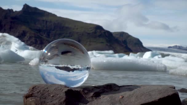 Fjallsarlon παγετώνας στην Ισλανδία — Αρχείο Βίντεο