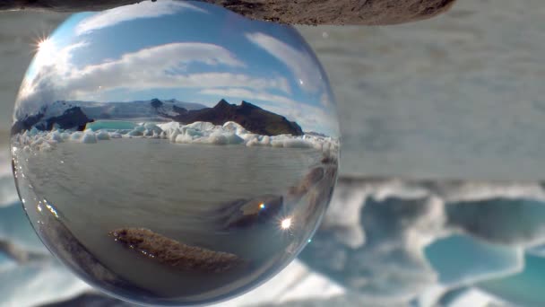 Fjallsarlon gleccser Izlandon — Stock videók