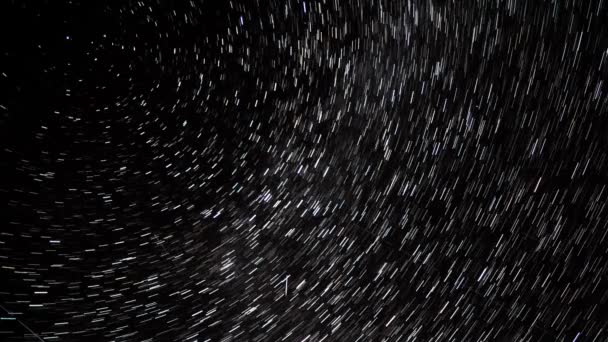 Estrellas en movimiento en el cielo nocturno — Vídeo de stock