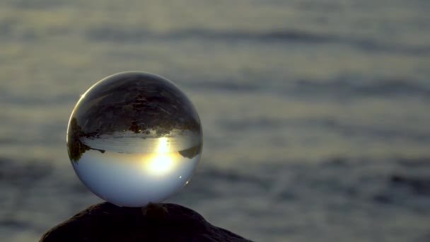지중해 위로 아름다운 해돋이 — 비디오