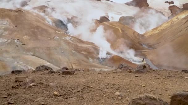 Zona geotérmica de Kerlingarfjoll — Vídeos de Stock