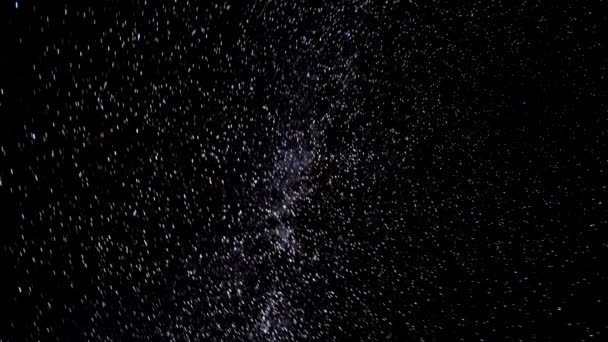 Stelle in movimento nel cielo notturno — Video Stock