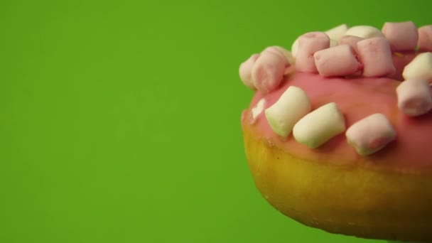 美味的甜甜甜圈旋转 — 图库视频影像