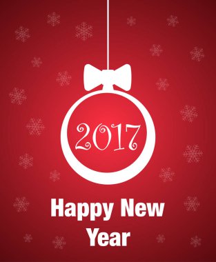 Mutlu 2017 yılbaşı tebrik kartı