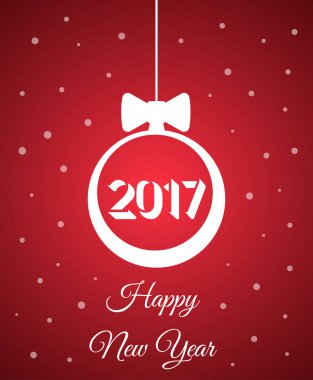 Mutlu 2017 yılbaşı tebrik kartı