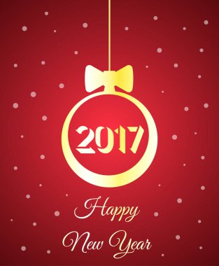 Mutlu 2017 yılbaşı tebrik kartı