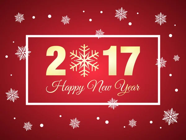 Vektor 2017 Happy New Year background — Stockový vektor