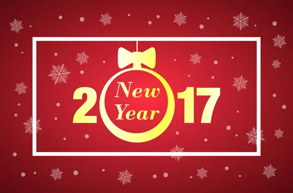 Vektor 2017 Happy New Year background — Stockový vektor