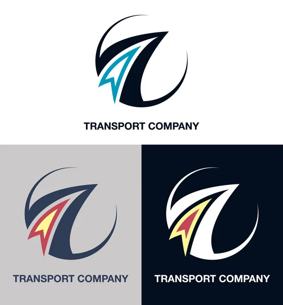 Transport company logo set — Stock Vector