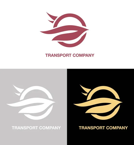 Transport company logo set — Stock Vector