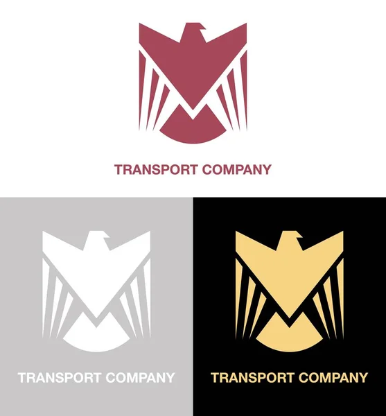 Transport company logo set — Stock Vector