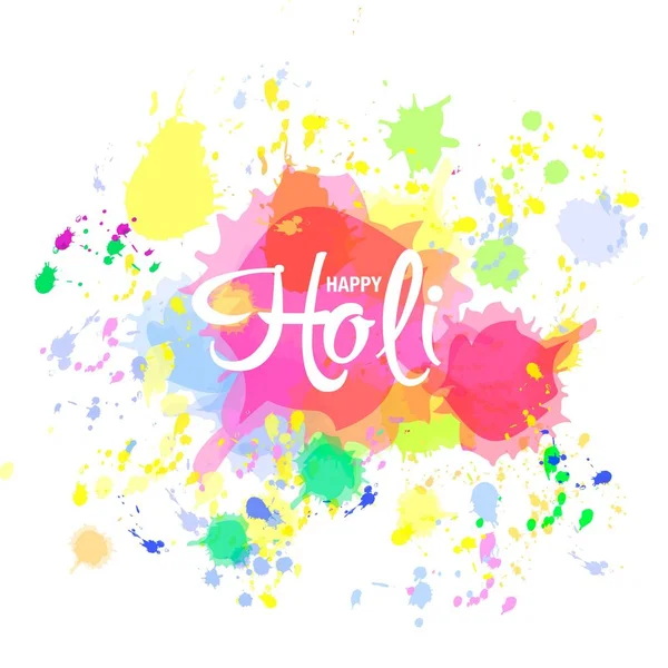 Happy Holi gratulationskort — Stock vektor