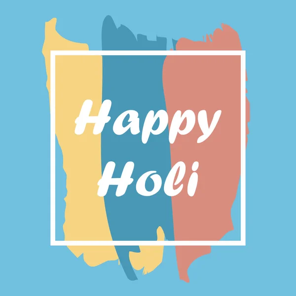 Carte de vœux Happy Holi — Image vectorielle