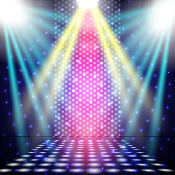 Disco Luces Efecto Vector Ilustración — Archivo Imágenes Vectoriales