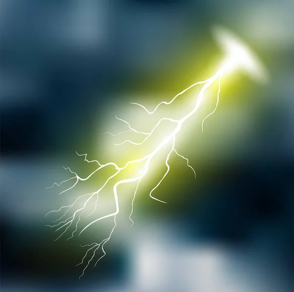 現実的な雷効果のサイン — ストックベクタ