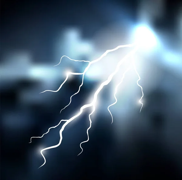 Realistic Lightning Effect Sign — 스톡 벡터