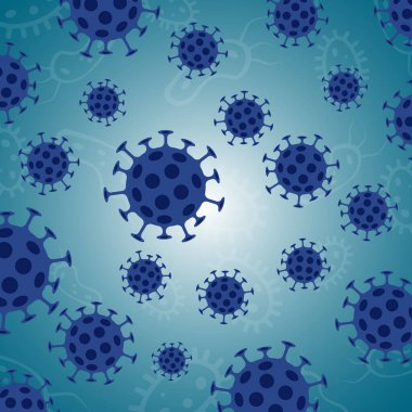 Coronavirus şablonu. Çin 'de koronavirüs.