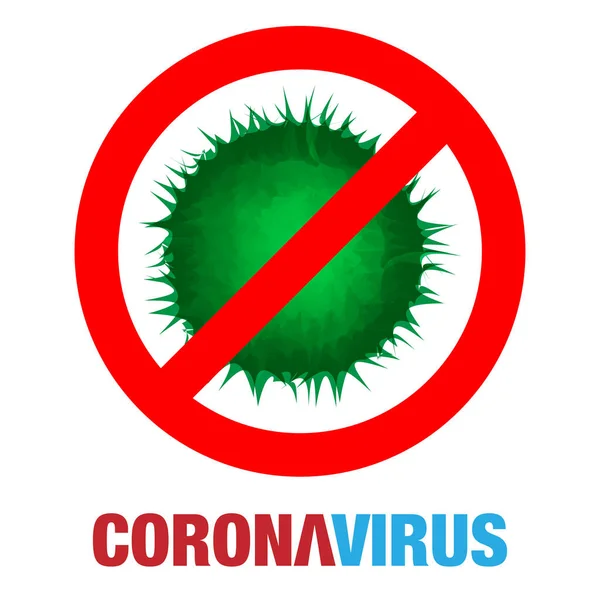 Detén Coronavirus Brote Coronavirus Virus Corona 2020 — Archivo Imágenes Vectoriales