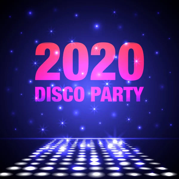 2020 Disco Party Vektor Background Disco Abstrakter Hintergrund — Stockvektor