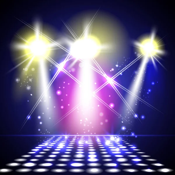 Disco Light Background 추상적 그라운드 Abstract Light Effect — 스톡 벡터