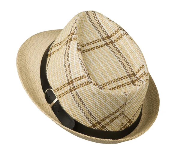 Sombrero Fedora aislado sobre fondo blanco — Foto de Stock