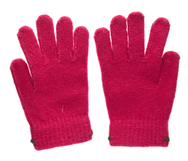 Guantes de punto. guantes aislados sobre fondo blanco. guantes a t — Foto de Stock