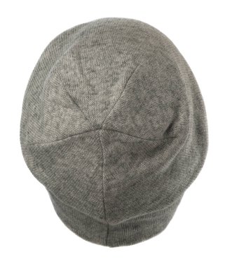   Beyaz arka plan .knitted şapka kollu şapkasını izole şapka .