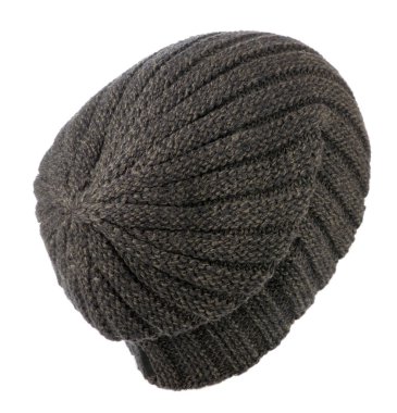   Beyaz arka plan .knitted şapka kollu şapkasını izole şapka .